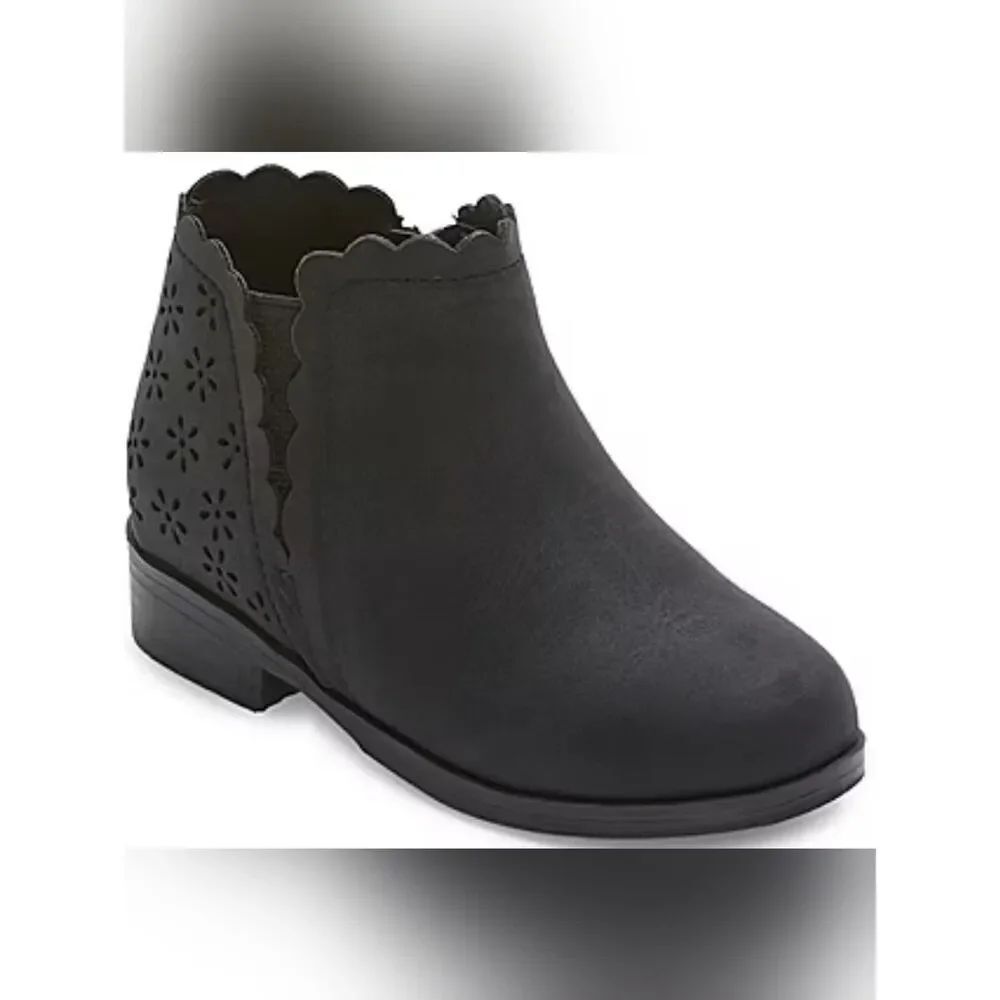 (W-4767) Thereabouts Toddler Girls Pima Flat Heel Booties Sz 5